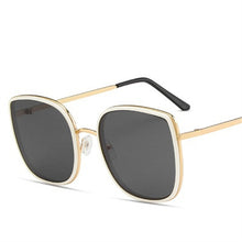 Load image into Gallery viewer, women&#39;s Oval Cat Eye Sunglasses Lady Metal Rimless shades  Sunglasses Female Driving Glasses zonnebril dames