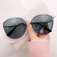 Carica l'immagine nel visualizzatore di Gallery, High Quality women's Oval Rimless Sunglasses Lady Metal Cay Eye Shades for Women Driving Glasses Sonnenbrille zonnebril dames