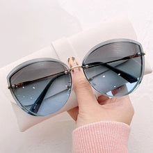 Carica l'immagine nel visualizzatore di Gallery, High Quality women's Oval Rimless Sunglasses Lady Metal Cay Eye Shades for Women Driving Glasses Sonnenbrille zonnebril dames