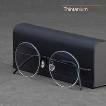Load image into Gallery viewer, High Quatity Denmark Brand Designer Glasses Frame Pure Titanium Round Eyewear Eyeglasses Men Woman Prescription Optical Lenses