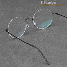 Load image into Gallery viewer, High Quatity Denmark Brand Designer Glasses Frame Pure Titanium Round Eyewear Eyeglasses Men Woman Prescription Optical Lenses