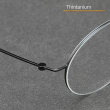 Load image into Gallery viewer, High Quatity Denmark Brand Designer Glassesds Pure Titanium Round Eyeglasses Men Woman Prescription Optical Frame 5501