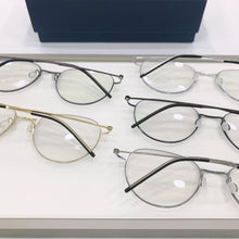 Load image into Gallery viewer, High Quatity Denmark Brand Eyeglasses Men Pure Titanium Myopia Glasses Frame Men&#39;s Screwless Ultralight Round Eyewear Oval Lens