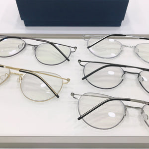 High Quatity Denmark Brand Eyeglasses Men Pure Titanium Myopia Glasses Frame Men's Screwless Ultralight Round Eyewear Oval Lens