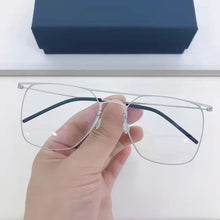 Load image into Gallery viewer, High Quatity Denmark Brand Eyeglasses Myopia Glasses Frame Men&#39;s Screwless Ultralight Double Beam Pure Titanium Square Eyewear