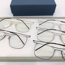 Load image into Gallery viewer, High Quatity Denmark Brand Eyeglasses Myopia Glasses Frame Men&#39;s Screwless Ultralight Double Beam Pure Titanium Square Eyewear