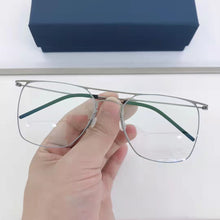 Load image into Gallery viewer, High Quatity Denmark Brand Eyeglasses Myopia Glasses Frame Men&#39;s Screwless Ultralight Double Beam Pure Titanium Square Eyewear