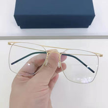 Load image into Gallery viewer, High Quatity Denmark Brand Eyeglasses Myopia Glasses Frame Men&#39;s Screwless Ultralight Double Beam Pure Titanium Square Eyewear
