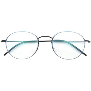 High Quatity Denmark Brand Myopia Glasses eyeglasses Frame Men's Screwless Ultralight  Round Gold Wire Pure Titanium frame