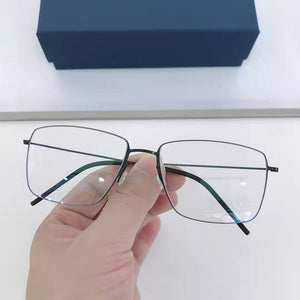 High Quatity Denmark Brand Myopia Pure Titanium Screwless design Glasses Frame Men's Ultralight Square frame