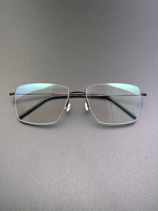 High Quatity Denmark Brand Myopia Pure Titanium Screwless design Glasses Frame Men's Ultralight Square frame