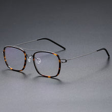 Load image into Gallery viewer, High Quatity Denmark Brand Square Lightweight Pure Titanium Myopia Glasses Frame Men&#39;s Woman Screwless Ultralight Optical Lense