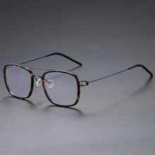 Load image into Gallery viewer, High Quatity Denmark Brand Square Lightweight Pure Titanium Myopia Glasses Frame Men&#39;s Woman Screwless Ultralight Optical Lense