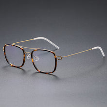 Load image into Gallery viewer, High Quatity Denmark Brand Square Lightweight Pure Titanium Myopia Glasses Frame Men&#39;s Woman Screwless Ultralight Optical Lense