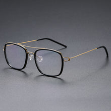 Load image into Gallery viewer, High Quatity Denmark Brand Square Lightweight Pure Titanium Myopia Glasses Frame Men&#39;s Woman Screwless Ultralight Optical Lense