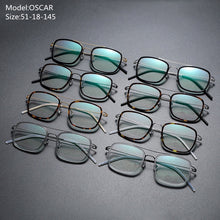 Load image into Gallery viewer, High Quatity Denmark Brand Square Lightweight Pure Titanium Myopia Glasses Frame Men&#39;s Woman Screwless Ultralight Optical Lense