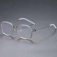 Load image into Gallery viewer, High Quatity Denmark Brand Square Lightweight Pure Titanium Myopia Glasses Frame Men&#39;s Woman Screwless Ultralight Optical Lense