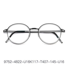 Load image into Gallery viewer, High Quatity Denmark Brand Super Light Pure Titanium Myopia Retro Round Glasses Frame Men&#39;s Screwless Ultralight Optical Lenses