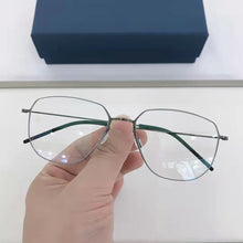 Load image into Gallery viewer, High Quatity Denmark Brand Super light Pure Titanium Myopia Square Glasses Frame Men&#39;s Screwless Ultralight Optical Lenses