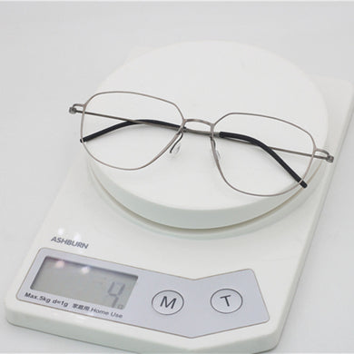 High Quatity Denmark Brand Super light Pure Titanium Myopia Square Glasses Frame Men's Screwless Ultralight Optical Lenses