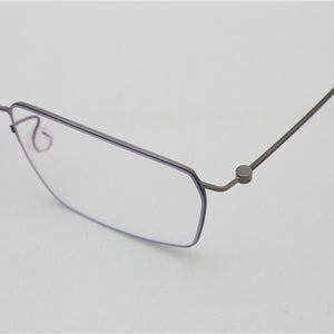 High Quatity Eyewear Denmark Brand Pure Titanium Myopia Square Glasses Frame Men Screwless Eyeglasses Ultralight Optical Lenses