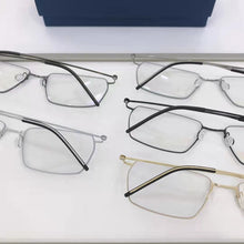 Load image into Gallery viewer, High Quatity Eyewear Denmark Brand Pure Titanium Myopia Square Glasses Frame Men Screwless Eyeglasses Ultralight Optical Lenses