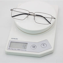 Carica l&#39;immagine nel visualizzatore di Gallery, Occhiali di alta qualità Danimarca marca titanio puro miopia occhiali quadrati montatura da uomo occhiali senza viti lenti ottiche ultraleggere