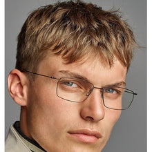 Load image into Gallery viewer, High Quatity Eyewear Denmark Brand Pure Titanium Myopia Square Glasses Frame Men Screwless Eyeglasses Ultralight Optical Lenses