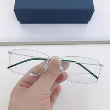 Load image into Gallery viewer, High Quatity Eyewear Denmark Brand Pure Titanium Myopia Square Glasses Frame Men Screwless Eyeglasses Ultralight Optical Lenses