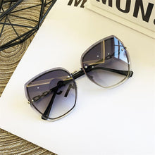 Load image into Gallery viewer, High Qulity women&#39;s Rimless Square Sunglasses Metal 2023 shades  Sexy Sunglasses Female Ladies Brown Eyewear