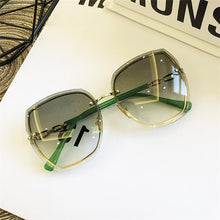 Load image into Gallery viewer, High Qulity women&#39;s Rimless Square Sunglasses Metal 2023 shades  Sexy Sunglasses Female Ladies Brown Eyewear
