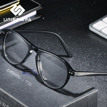 Load image into Gallery viewer, High end Italy Acetate Optical Glasses Frame Men Prescription Myopia Eyeglasses Frame Retro Clear Transparent Eyewear Frame 2023