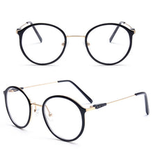 Load image into Gallery viewer, High-end Ultra Lightweight TR90+Stainless Steel Eyeglass Frames Mens Womens Retro Vintage Round Clear Lens Eyeglasses Frame