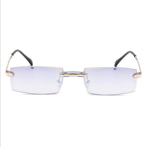 High-grade Coating Frameless Finished Myopia Glasses Women Anti-blue Light Prescription Eyeglasses -1 -1.5 -2 -2.5 -3 -3.5 -4.0