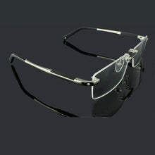 Load image into Gallery viewer, High-grade  titanium Business rimless glasses frames Wide big face man Optical myopia reading Armacao de oculos 0349
