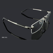 Load image into Gallery viewer, High-grade  titanium Business rimless glasses frames Wide big face man Optical myopia reading Armacao de oculos 0349
