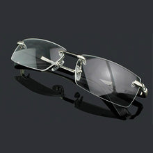 Load image into Gallery viewer, High-grade  titanium Business rimless glasses frames Wide big face man Optical myopia reading Armacao de oculos 0349