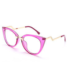 Load image into Gallery viewer, High-quality Cat Eye Anti Blue Light Glasses Women Eyeglasses Frames Ladies Computer Eyewear Vintage Optical Frame