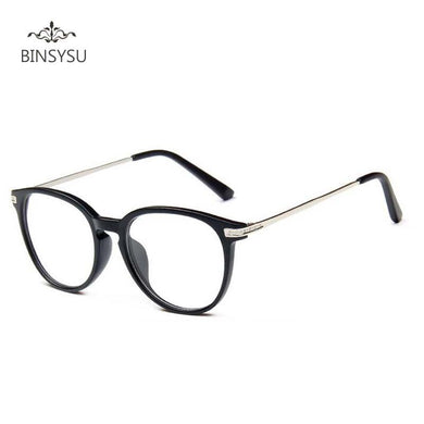 Metal retro big frames glasses Plain mirror glasses for female and male optical frames eyewear myopia