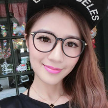 Carica l&#39;immagine nel visualizzatore di Gallery, Metal retro big frames glasses Plain mirror glasses for female and male optical frames eyewear myopia