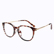 Carica l&#39;immagine nel visualizzatore di Gallery, Metal retro big frames glasses Plain mirror glasses for female and male optical frames eyewear myopia