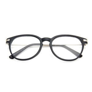Metal retro big frames glasses Plain mirror glasses for female and male optical frames eyewear myopia