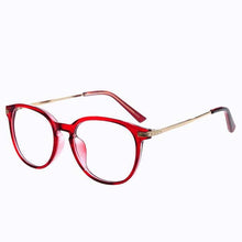 Carica l&#39;immagine nel visualizzatore di Gallery, Metal retro big frames glasses Plain mirror glasses for female and male optical frames eyewear myopia
