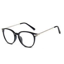 Carica l&#39;immagine nel visualizzatore di Gallery, Metal retro big frames glasses Plain mirror glasses for female and male optical frames eyewear myopia