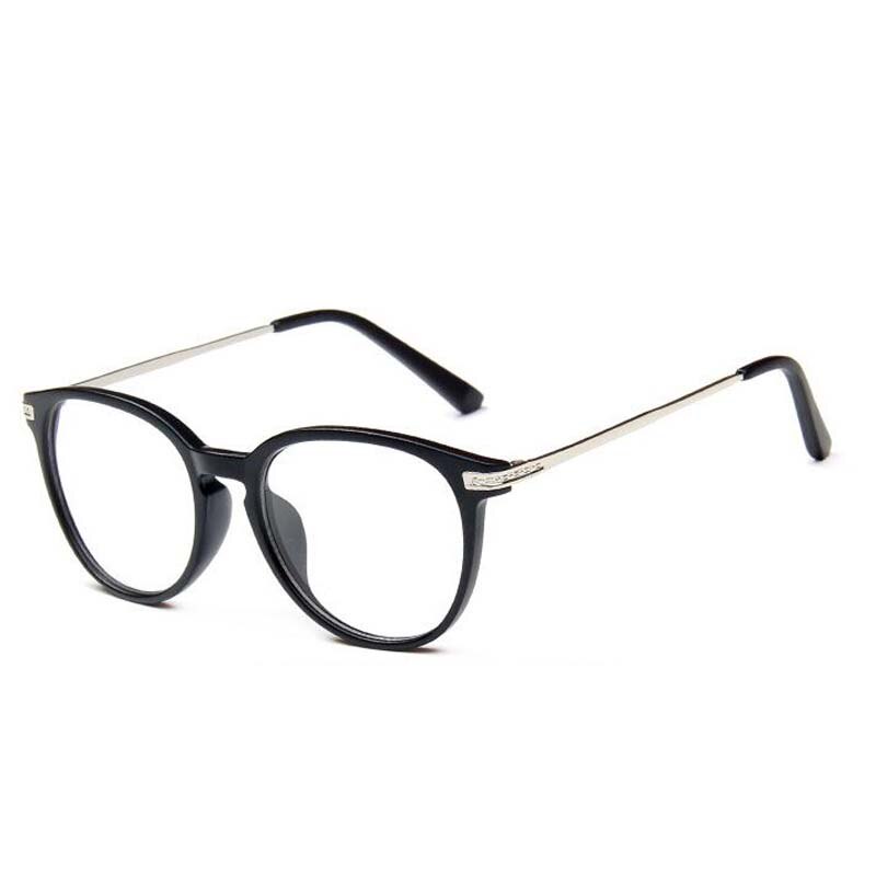 Metal retro big frames glasses Plain mirror glasses for female and male optical frames eyewear myopia