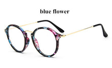 Carica l&#39;immagine nel visualizzatore di Gallery, Women Clear Lens Eyewear Unisex Retro Clear Glasses Oval Frame Metal Temples Eyeglasses oculos de grau femininos
