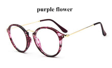 Carica l&#39;immagine nel visualizzatore di Gallery, Women Clear Lens Eyewear Unisex Retro Clear Glasses Oval Frame Metal Temples Eyeglasses oculos de grau femininos