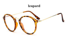 Carica l&#39;immagine nel visualizzatore di Gallery, Women Clear Lens Eyewear Unisex Retro Clear Glasses Oval Frame Metal Temples Eyeglasses oculos de grau femininos