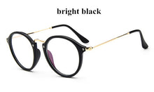 Carica l&#39;immagine nel visualizzatore di Gallery, Women Clear Lens Eyewear Unisex Retro Clear Glasses Oval Frame Metal Temples Eyeglasses oculos de grau femininos