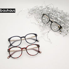 Load image into Gallery viewer, bauhaus shaped round Acetate glasses frame men Retro eyeglasses women myopia reading eyewear Oculos De Grau